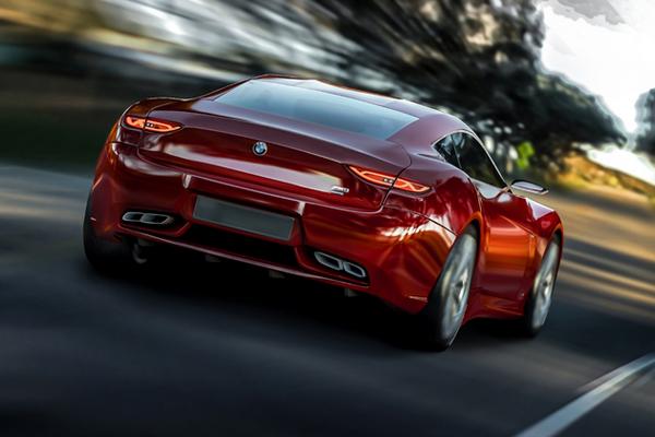 Rear view of the BMW M9