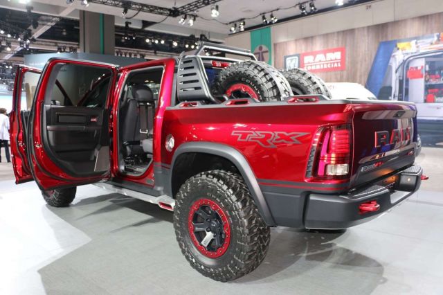 Rear view of the Ram Rebel TRX