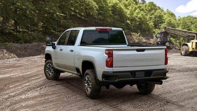 Rear view of the Chevrolet Silverado