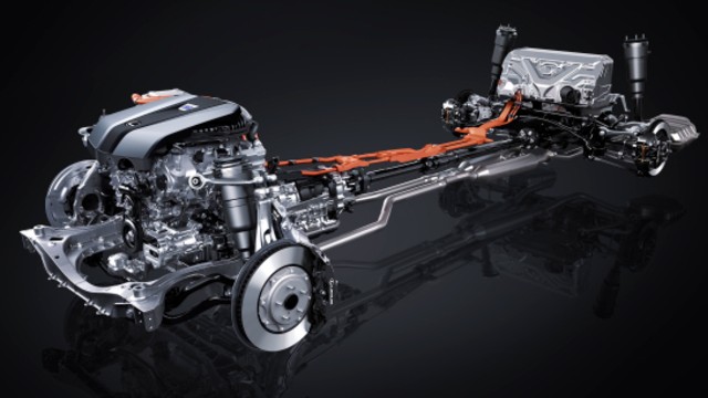 Engine view of the Toyota Tundra Hybrid