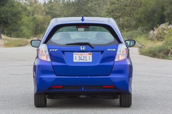 Rear view of the Honda Fit EV