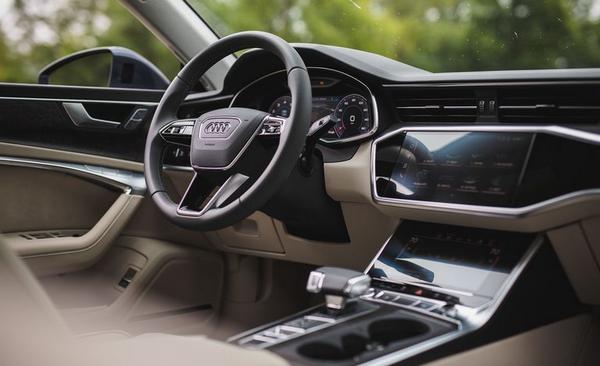 Interior view of the multimedia cabin of the new Audi A7