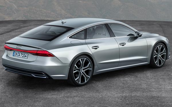 View from the right side of the new Audi A7