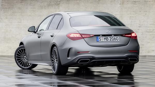 Rear view of the Mercedes C-Class