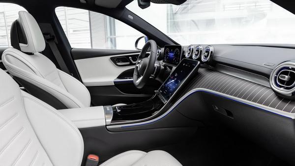 Interior view of the Mercedes C-Class