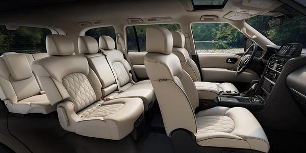 Interior view of the Nissan Armada