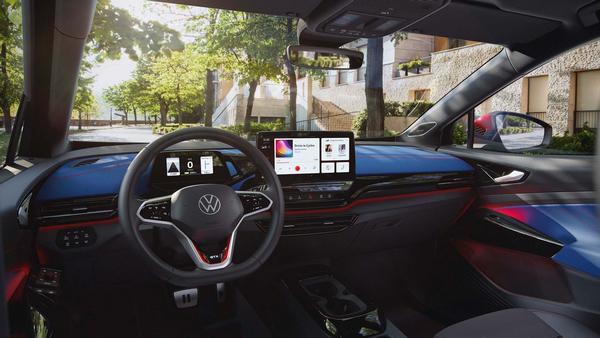 View of the VW ID.4 GTX multimedia bulkhead