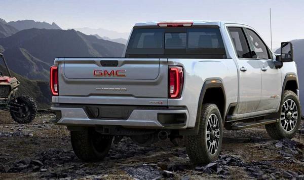 Rear view of the GMC Sierra Denali 3500HD