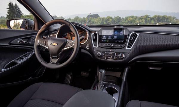 View into the torpedo room of the Chevy Malibu