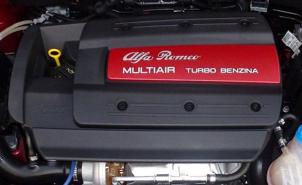 Engine view of the Alfa Romeo Mito Racer