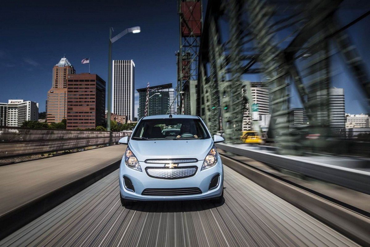 Front view of the Chevrolet Spark EV